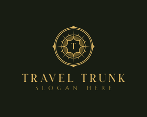 Travel Compass Navigation logo design