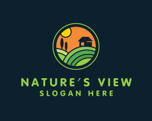 Stained Glass Farm House logo