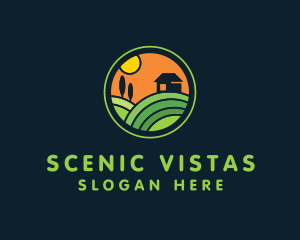 Stained Glass Farm House logo