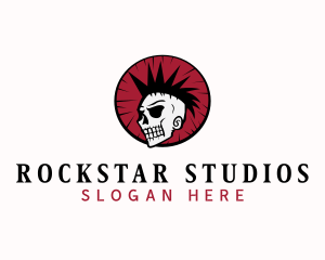 Hardcore Punk Rockstar logo design