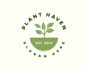 Farm Plant Seedling logo design