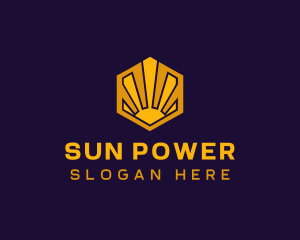 Sunrise Solar Hexagon logo