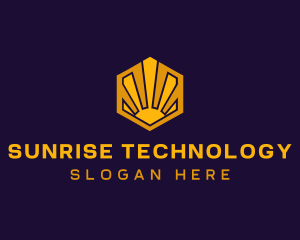 Sunrise Solar Hexagon logo