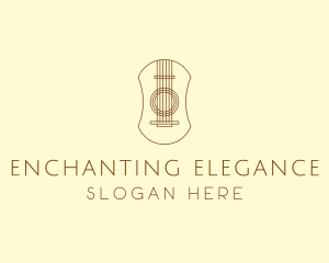 Elegant Guitar Strings logo design