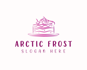 Baking Cake Dessert logo design