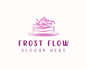 Baking Cake Dessert logo design