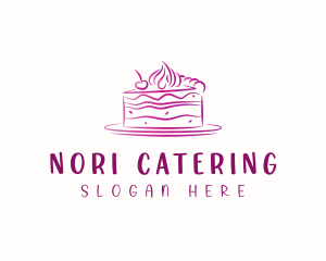 Baking Cake Dessert logo design