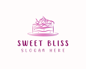 Baking Cake Dessert logo design