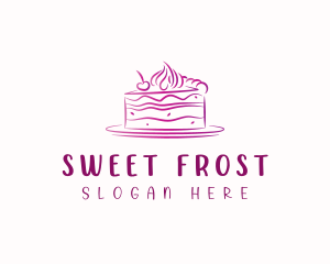 Baking Cake Dessert logo design