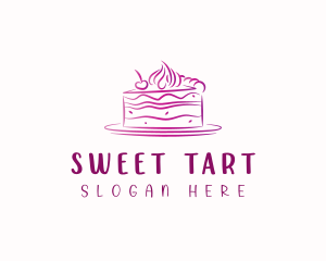 Baking Cake Dessert logo design