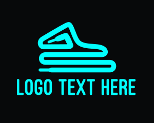 Neon Blue Shoelace  logo