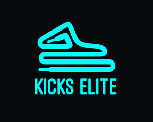 Neon Blue Shoelace  logo