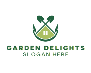 Garden Shovel Landscaping logo design