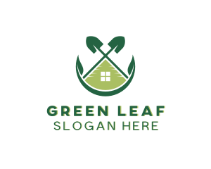 Garden Shovel Landscaping logo design