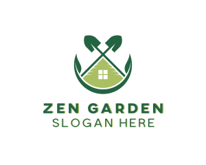 Garden Shovel Landscaping logo design