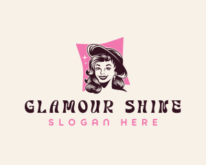 Retro Fashion Woman logo design