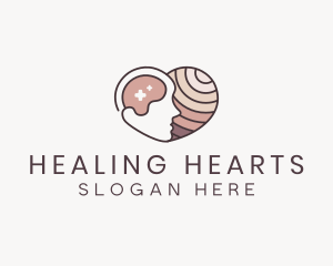 Psychology Mental Heart logo design