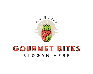 Gourmet Vegetable Sushi logo design