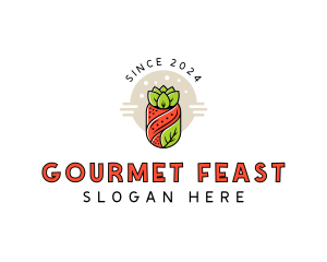 Gourmet Vegetable Sushi logo design