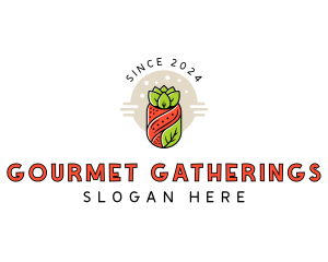 Gourmet Vegetable Sushi logo design