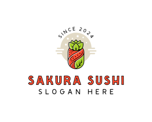 Gourmet Vegetable Sushi logo design