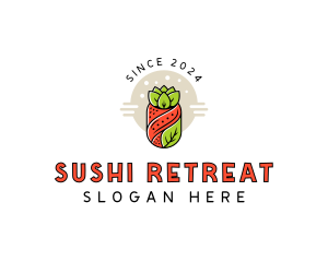 Gourmet Vegetable Sushi logo design