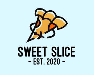 International Pizza Slice logo design