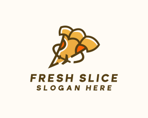 International Pizza Slice logo design