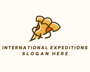 International Pizza Slice logo design