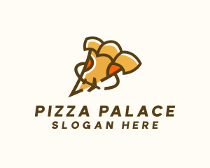 International Pizza Slice logo design