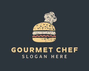 Chef Hat Hamburger logo design