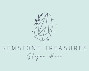 Elegant Crystal Leaf logo design