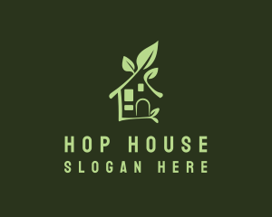 House Branch Leaf logo design