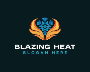 Hot Cold Ventilation logo design