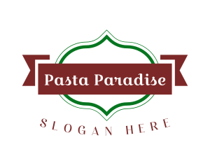 Traditional Italian Restaurant Text logo