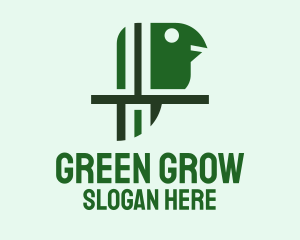 Green Bird Aviary logo design