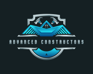 Carpentry Builder Hammer logo design