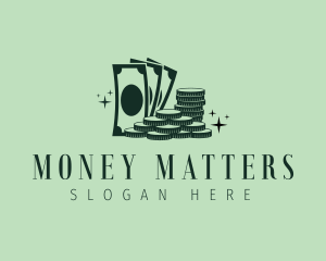 Money Coin Bill logo design