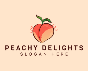 Sexy Lingerie Peach logo design