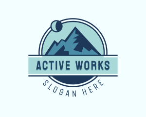 Mountain Adventure Hiking logo design