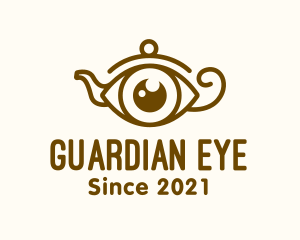 Genie Lamp Eye logo design