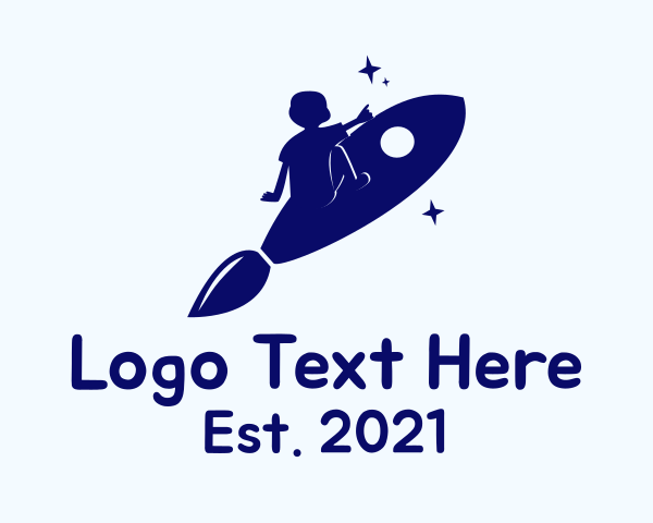 Space Explorer logo example 2