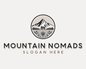 Cabin Mountain Adventure logo design