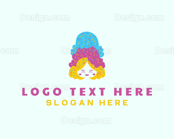 Ice Cream  Gelato Dessert Logo