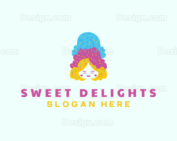 Ice Cream  Gelato Dessert Logo