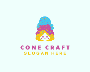 Ice Cream  Gelato Dessert logo design