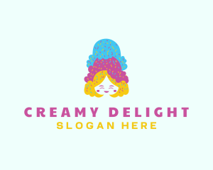 Ice Cream  Gelato Dessert logo