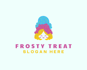 Ice Cream  Gelato Dessert logo design