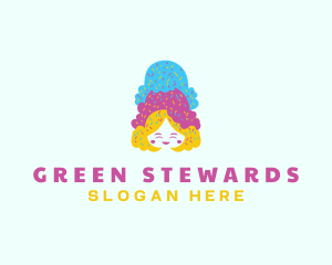 Ice Cream  Gelato Dessert logo design