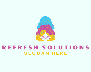 Ice Cream  Gelato Dessert logo design